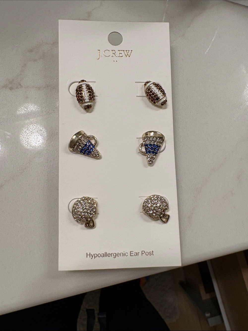 Football earrings!